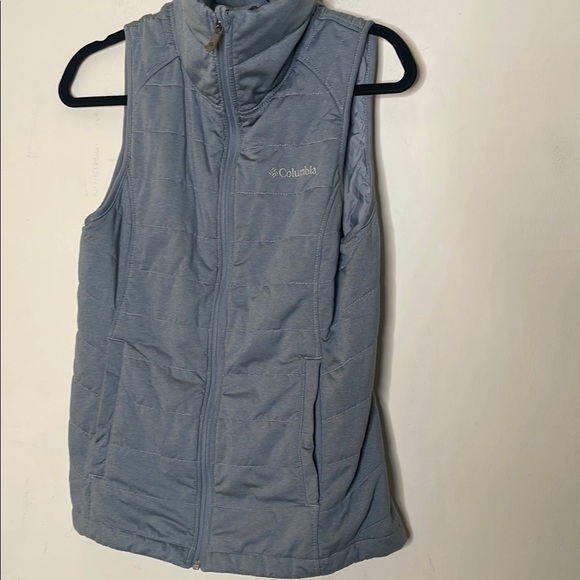 Columbia Jackets & Blazers - Columbia Gray Quilted Puffer Vest with High Collar